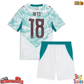 Portugal Pedro Neto #18 Replica Away Stadium Kit for Kids World Cup 2026 Short Sleeve (+ pants)